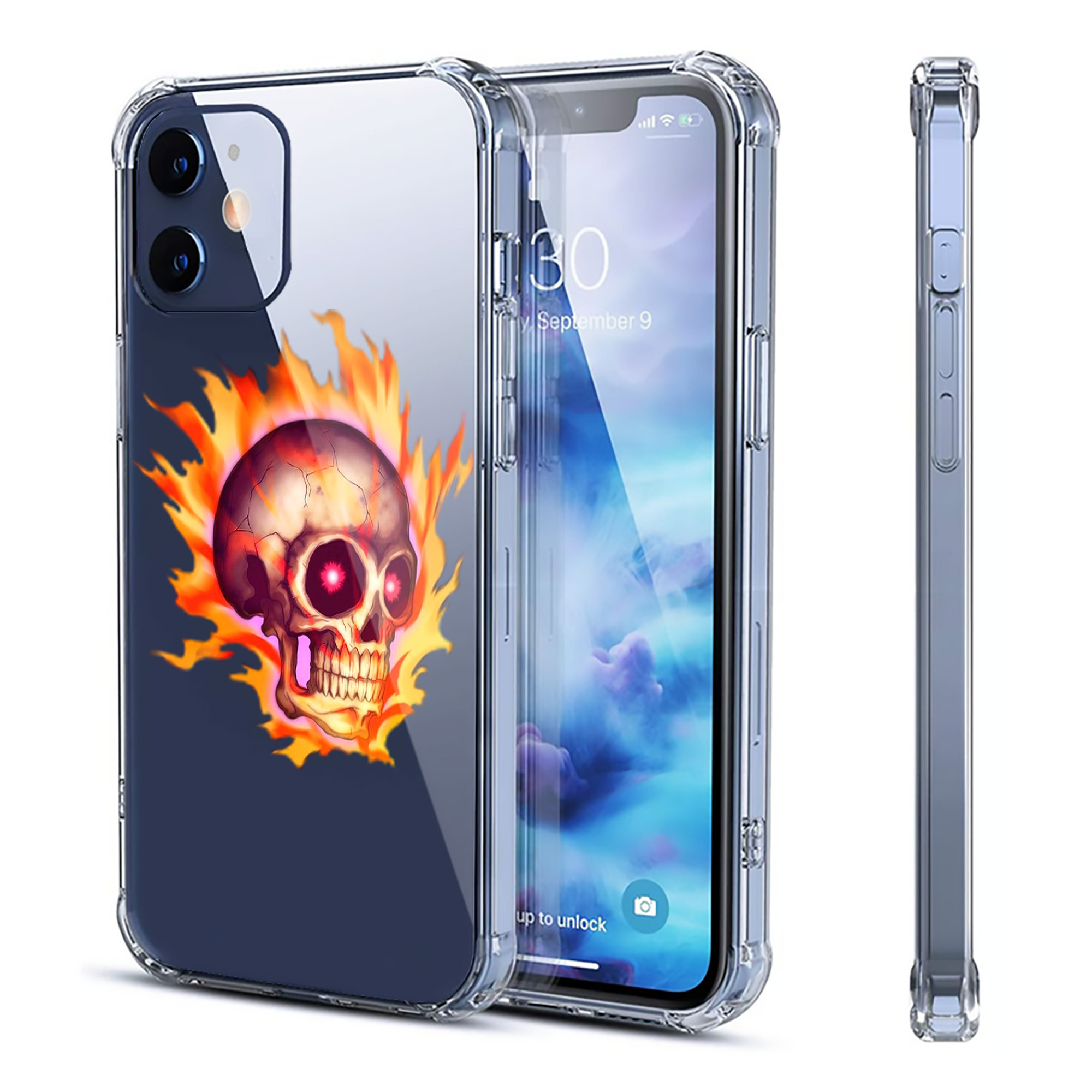 （画像用） 遊☆戯☆王 Yu-Gi-Oh! 【iPhone 12シリーズ対応】透明スマホケース（クリアソフトケース）